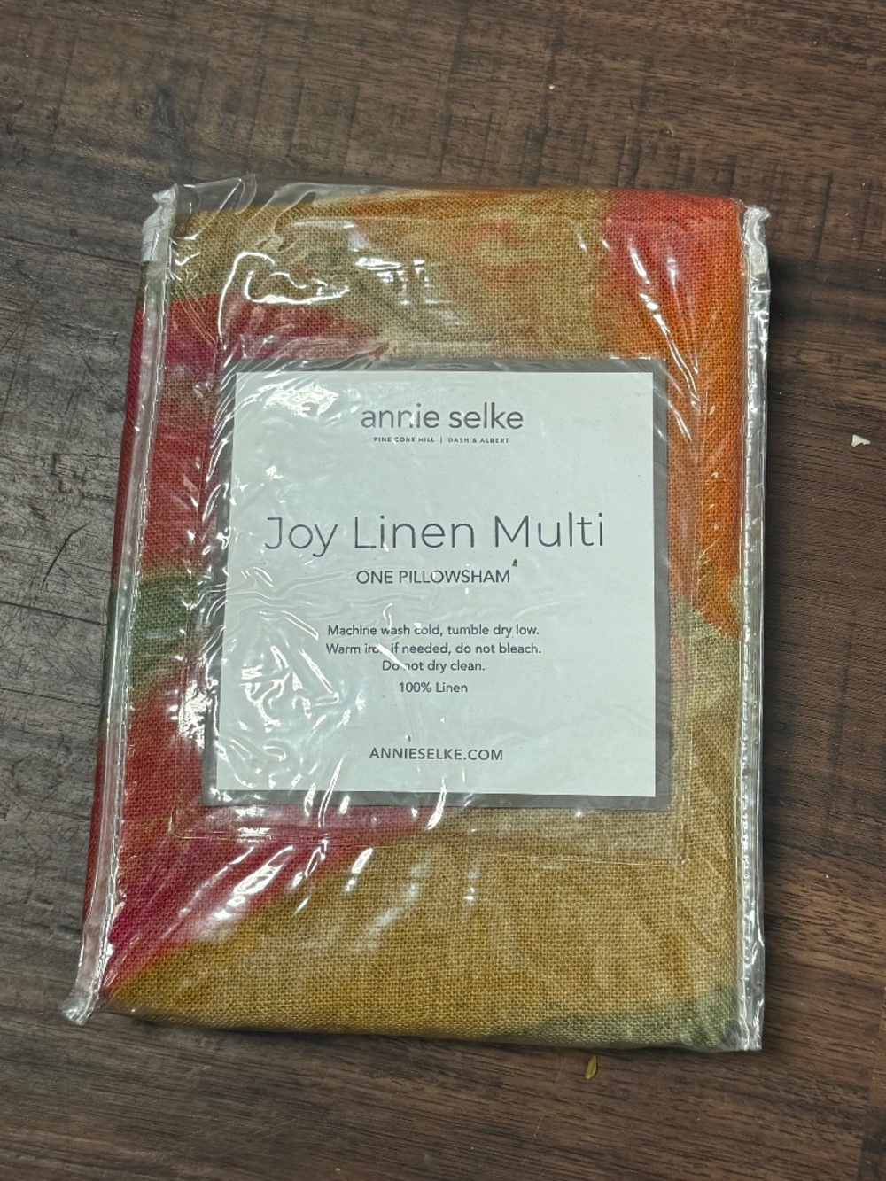 Annie Selke Joy Linen Multi Singular Sham Size King